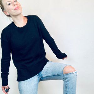 Gap long black sweater XS